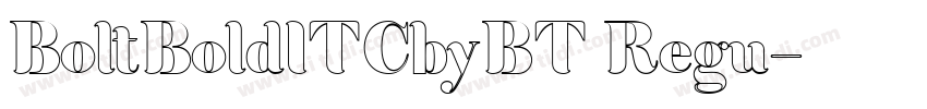 BoltBoldITCbyBT Regu字体转换